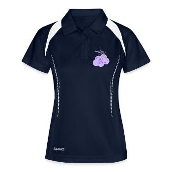 Carpe Diem - Frauen Polo atmungsaktiv - Navy/Weiß - Vorne