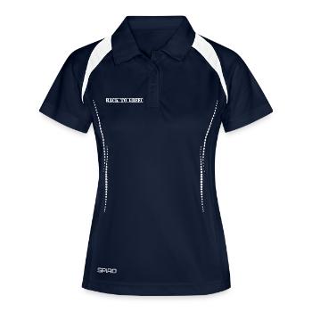 Grèce, Grèce - Polo respirant Femme - marine/blanc - Devant