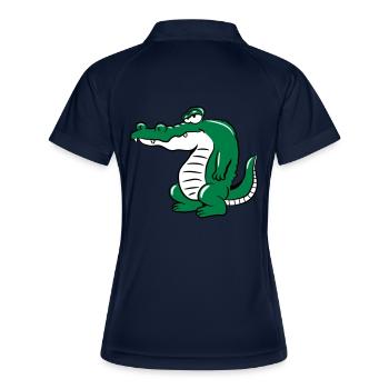 tête de crocodile - Polo respirant Femme - marine/blanc - Dos