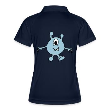 Monstre Alien - Polo respirant Femme - marine/blanc - Dos