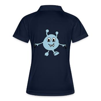 Monstre Alien - Polo respirant Femme - marine/blanc - Dos