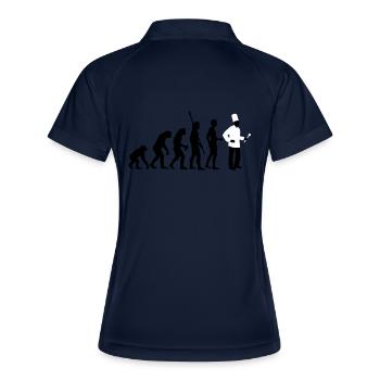evolution_koch_2c - Polo respirant Femme - marine/blanc - Dos