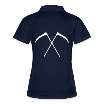 Faux - Polo respirant Femme - marine/blanc - Dos