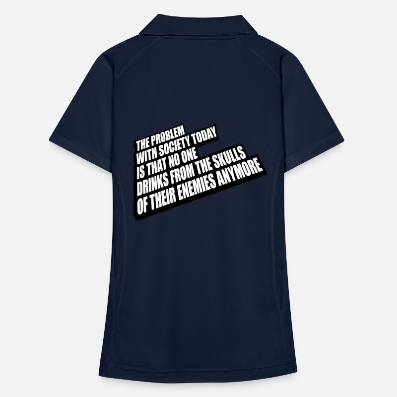 drinks from enemies skulls Women's Polo breathable