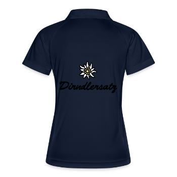 T-shirt comme un substitut pour Dirndl - Polo respirant Femme - marine/blanc - Dos