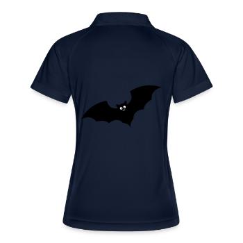 bat - Women's Polo breathable - navy/white - Back