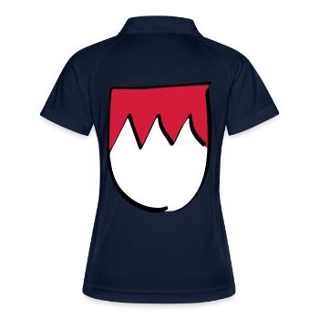 Frankenrechen - Frauen Polo atmungsaktiv - Navy/Weiß - Hinten