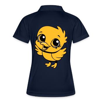 chick funny sunglasses cool - Women's Polo breathable - navy/white - Back