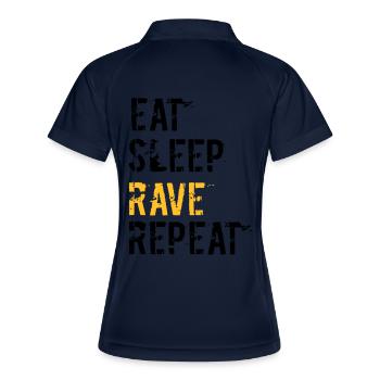 Rave et répète - Polo respirant Femme - marine/blanc - Dos