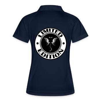 Teufel - Frauen Polo atmungsaktiv - Navy/Weiß - Hinten