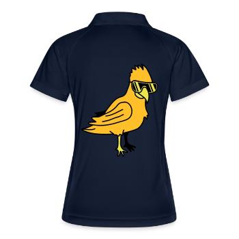 Cool Parrot Bird - Women's Polo breathable - navy/white - Back