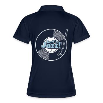let's jazz wax - Women's Polo breathable - navy/white - Back