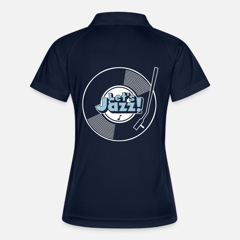let's jazz wax - Women's Polo breathable - navy/white