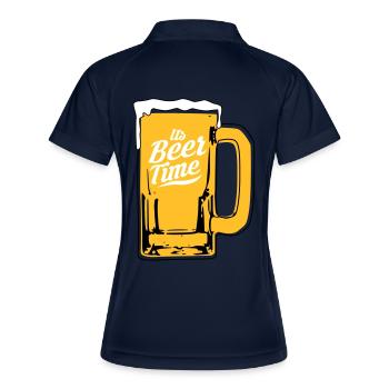 Conception de la bière - Polo respirant Femme - marine/blanc - Dos