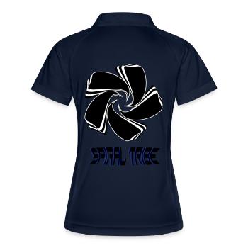 Spiral Tribe - Women's Polo breathable - navy/white - Back