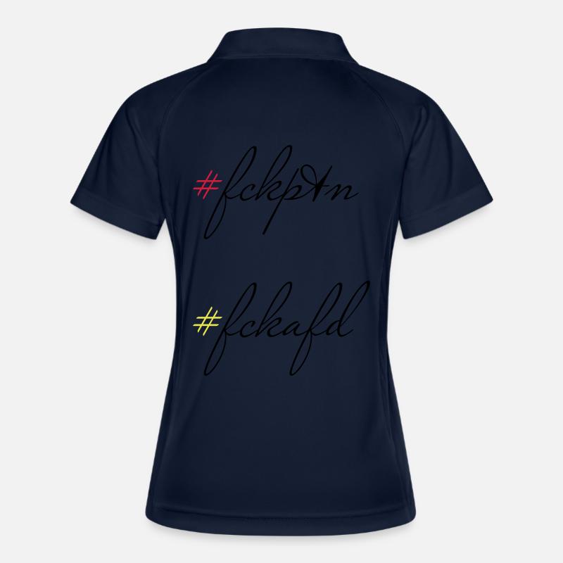 Setting an example - Women's Polo breathable - navy/white