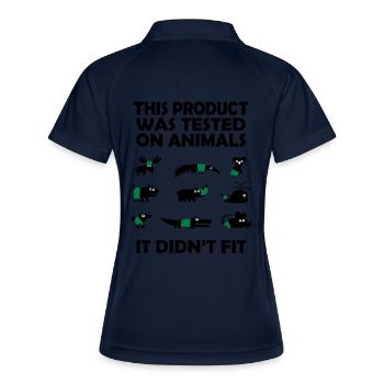 Produit testé sur les animaux - ne correspondait - Polo respirant Femme - marine/blanc - Dos