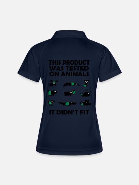 PRODUCT tested on Animals - Didn't Fit - Women's Polo breathable - navy/white