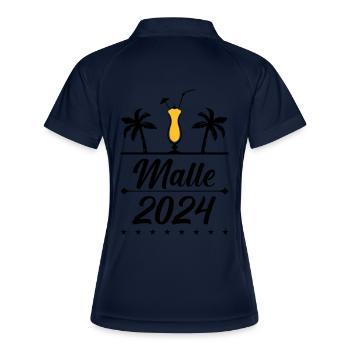 MALLE 2024 - Women's Polo breathable - navy/white - Back
