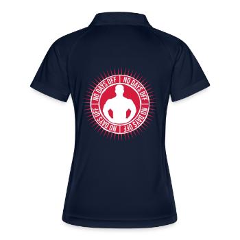 pas de jours de congé devis - Polo respirant Femme - marine/blanc - Dos