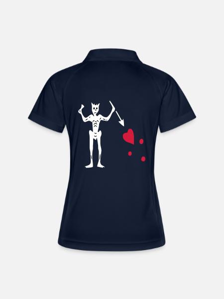 Blackbeard - Women's Polo breathable - navy/white