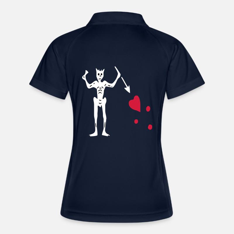 Blackbeard - Women's Polo breathable - navy/white