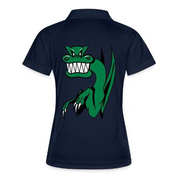 Dragon miee mood wicked funny cool comic - Women's Polo breathable - navy/white - Back
