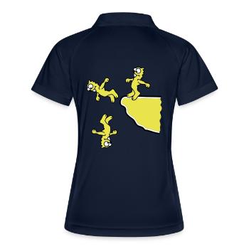 cliff_jumpers_3c - Polo respirant Femme - marine/blanc - Dos