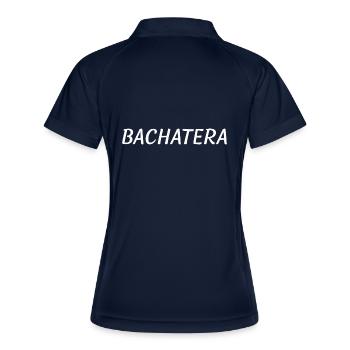Bachatera - Frauen Polo atmungsaktiv - Navy/Weiß - Hinten