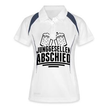 junggesellenabschied_pe1 - Women's Polo breathable - white/navy - Front