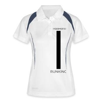Norwegian champion in jerking2 - Women's Polo breathable - white/navy - Front