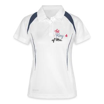 wedding - Women's Polo breathable - white/navy - Front