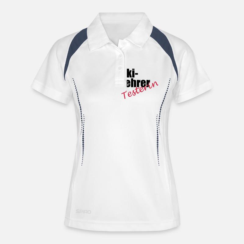 Ski instructor tester - Women's Polo breathable - white/navy