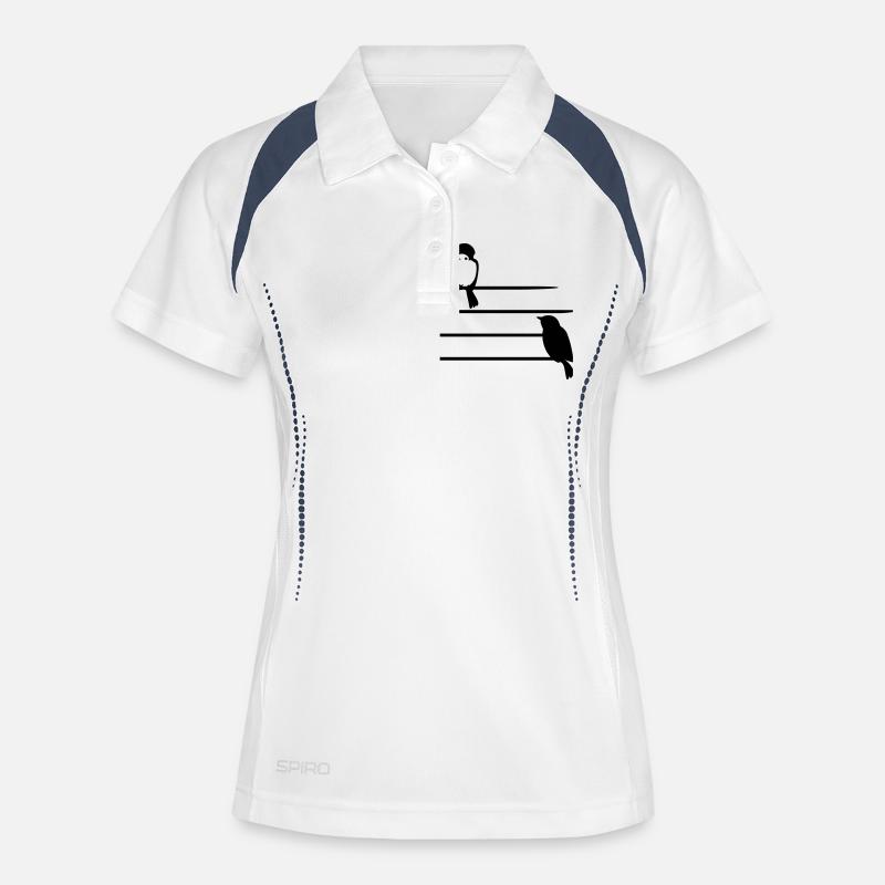 Sparrows - Women's Polo breathable - white/navy