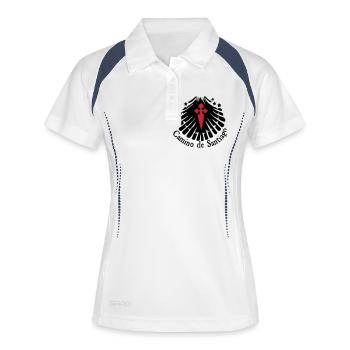 camnio_de_santiago_shell_stars - Women's Polo breathable - white/navy - Front