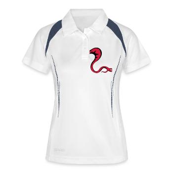 schlange_002 - Women's Polo breathable - white/navy - Front