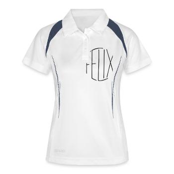 Felix gift - Women's Polo breathable - white/navy - Front