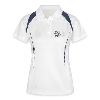 Atom symbol radioactive - Women's Polo breathable - white/navy - Front