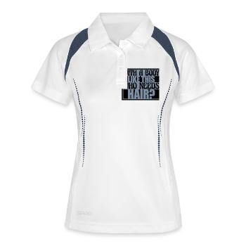 Who Needs Hair Saying - Women's Polo breathable - white/navy - Front