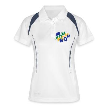 Wal Nom Nom - Polo respirant Femme - blanc/marine - Devant
