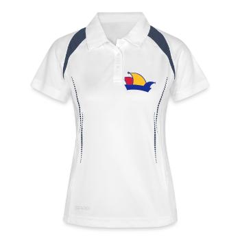 Carnival fools cap - Women's Polo breathable - white/navy - Front