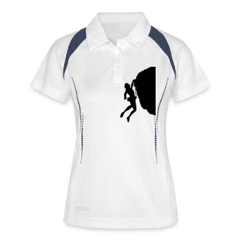 Escalade # 4 - Polo respirant Femme - blanc/marine - Devant