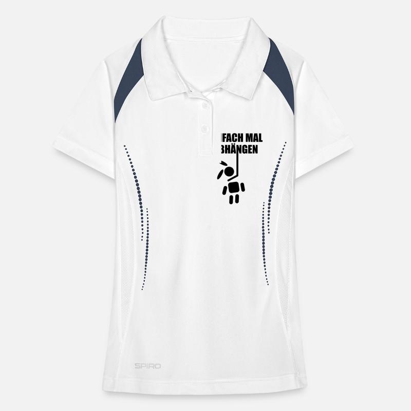 Rabbit bunny rabbit easter bunny gallows Haengk Women's Polo breathable