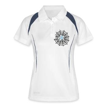 spider man toile d'Araignée - Polo respirant Femme - blanc/marine - Devant