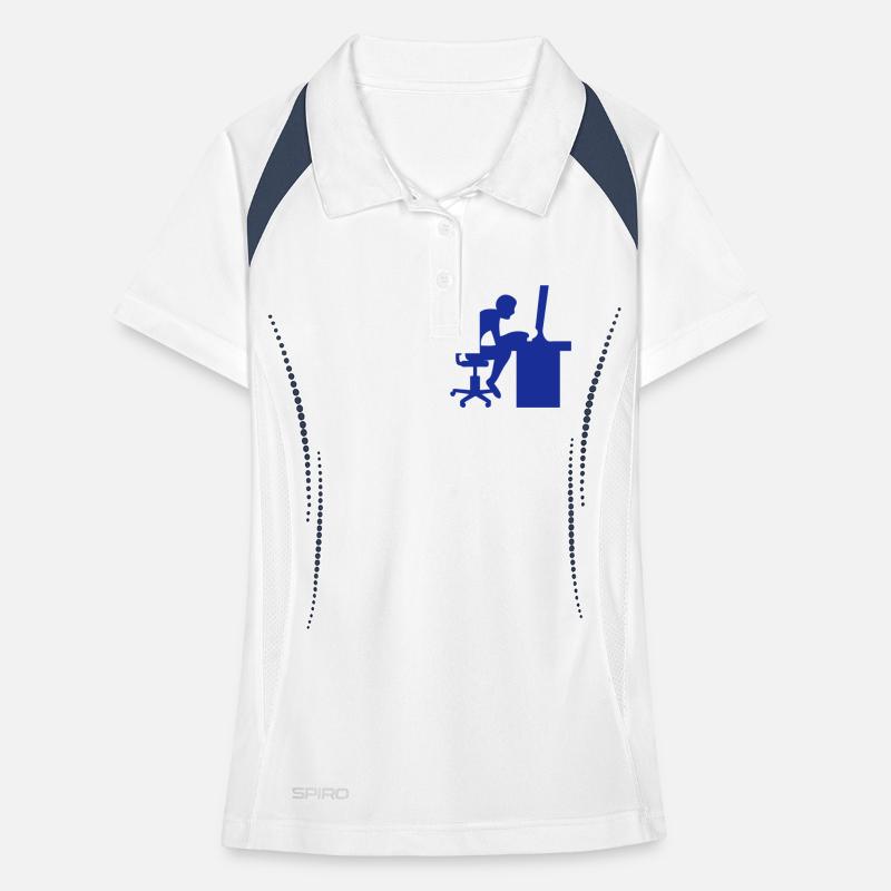 icon desktop computer work 2062 Women's Polo breathable
