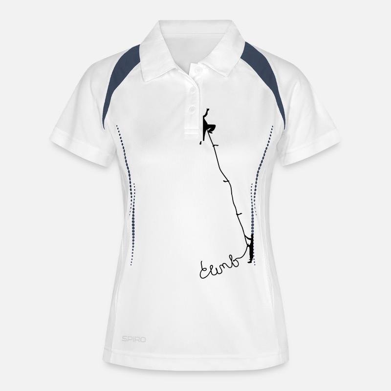 Climbing 1 - Women's Polo breathable - white/navy