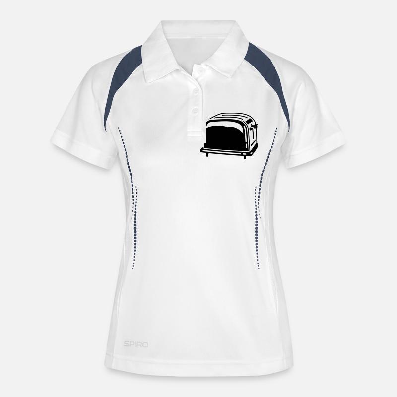 Toaster - toasteur - BBQ - sandwich - bread - 1C - Women's Polo breathable - white/navy