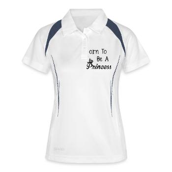 Princess - Frauen Polo atmungsaktiv - Weiß/Navy - Vorne