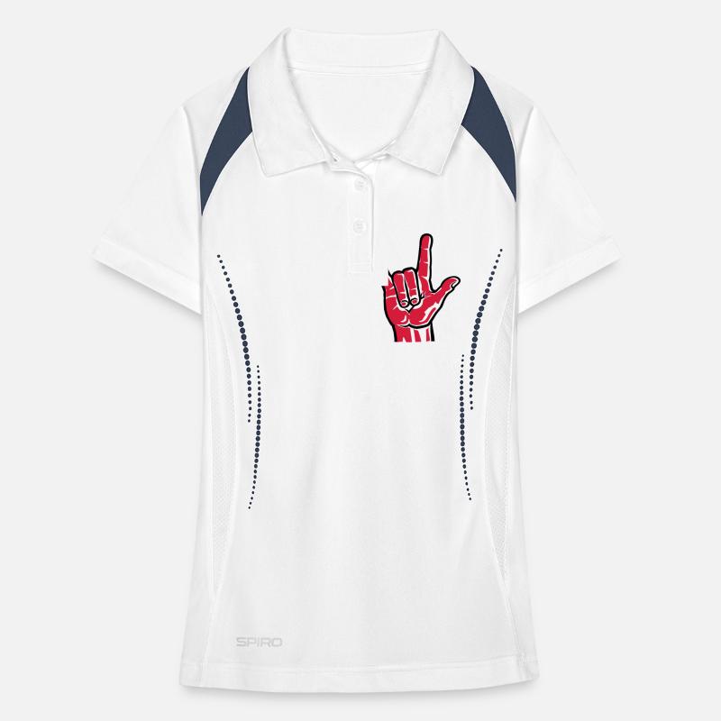 Devil Rock Hand (short) 2c Women's Polo breathable