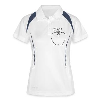Apple Simple Minimalism Minimal Design Style - Women's Polo breathable - white/navy - Front